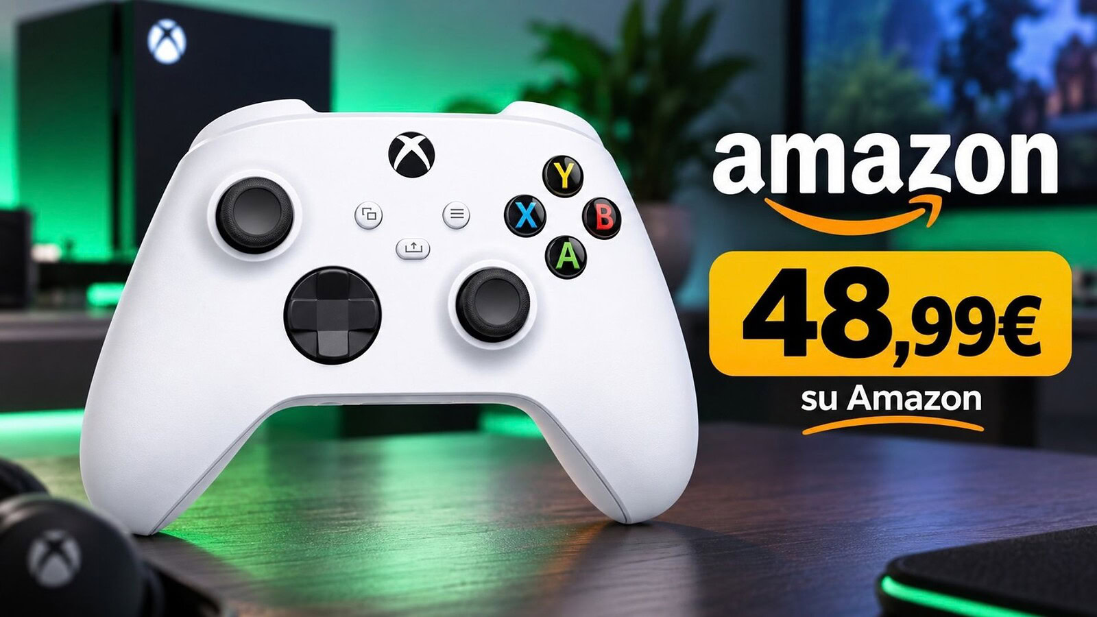 Controller Wireless Xbox in offerta a 48,99 euro su Amazon