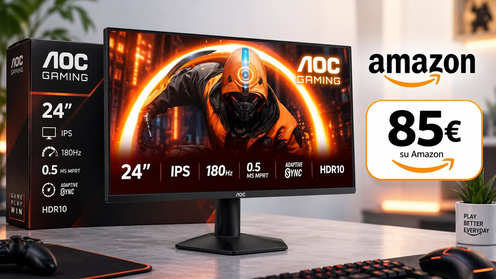AOC 24G50F e 27G50F: monitor IPS 180Hz sotto i 100 euro