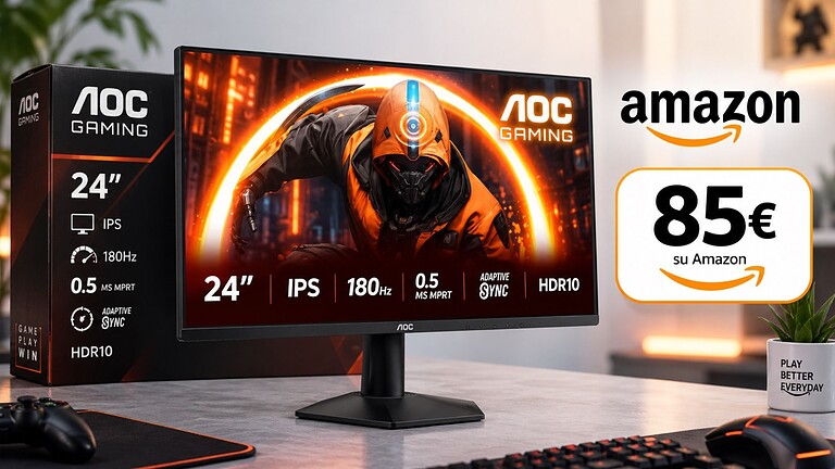 AOC 24G50F e 27G50F: monitor IPS 180Hz sotto i 100 euro