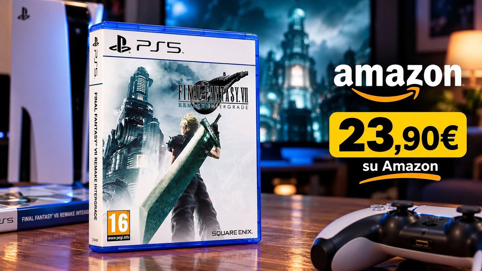 Final Fantasy VII Remake Intergrade PS5 a 23,90 €, minimo storico