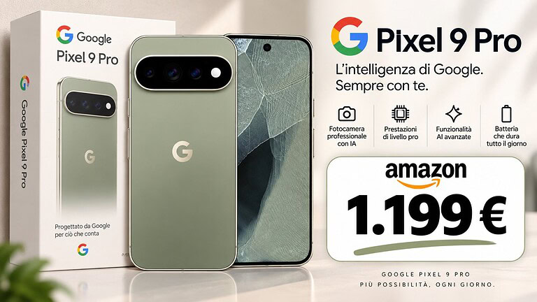 Google Pixel 11 Pro 512GB al minimo storico: 1.199 euro