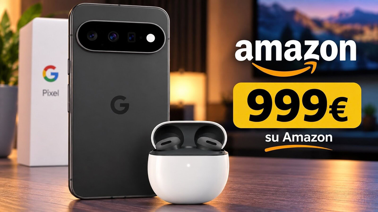 Google Pixel 11 su Amazon con Pixel Buds 2a incluse nel prezzo