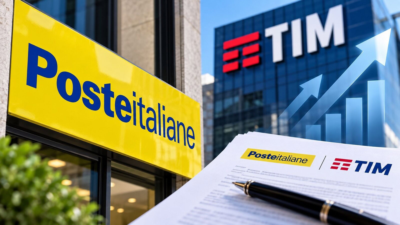 Poste Italiane rilancia su TIM: 1,97 euro cash e 0,218 azioni