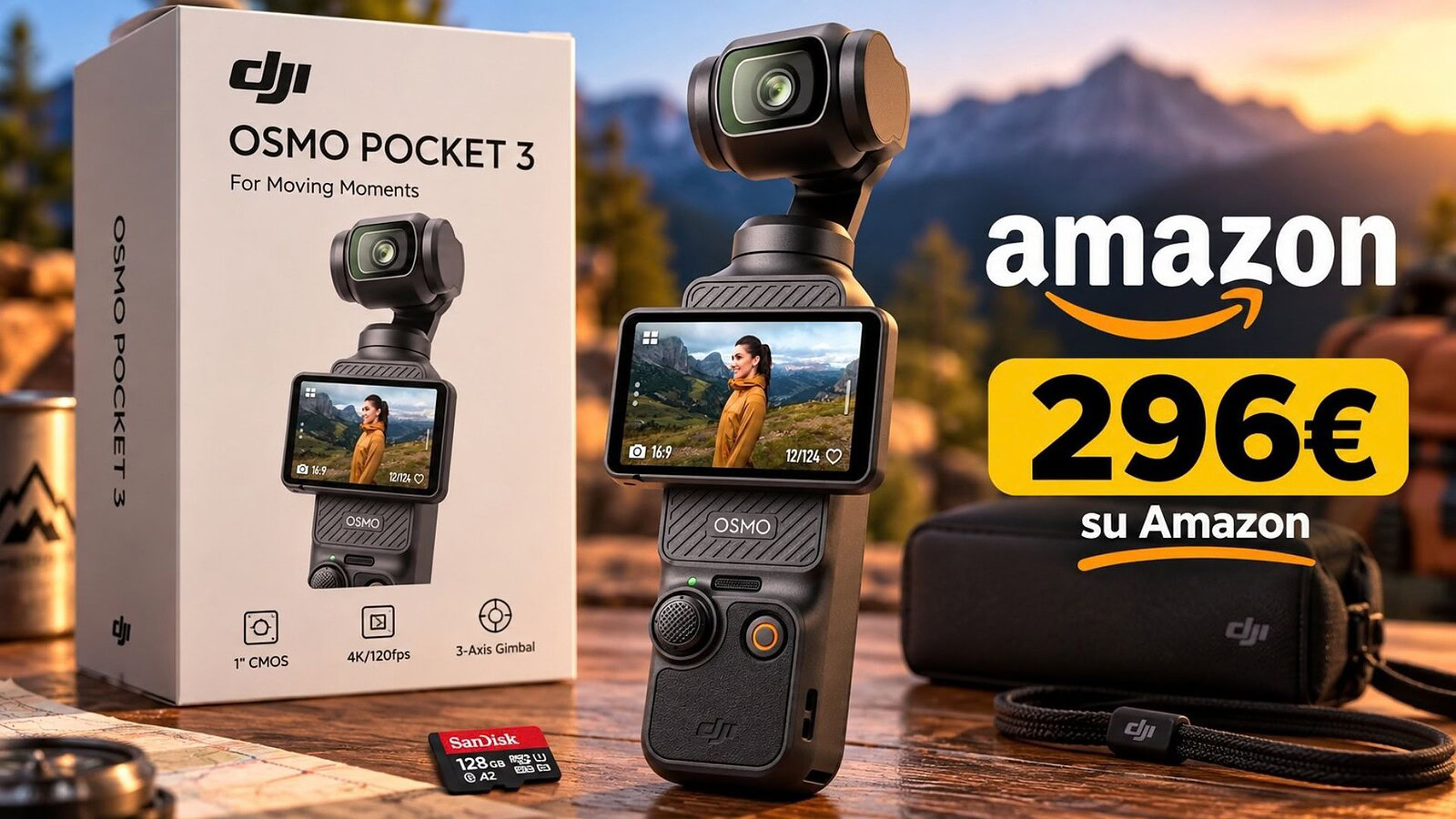 DJI Osmo Pocket 3 al minimo storico: su Amazon scende a 296€