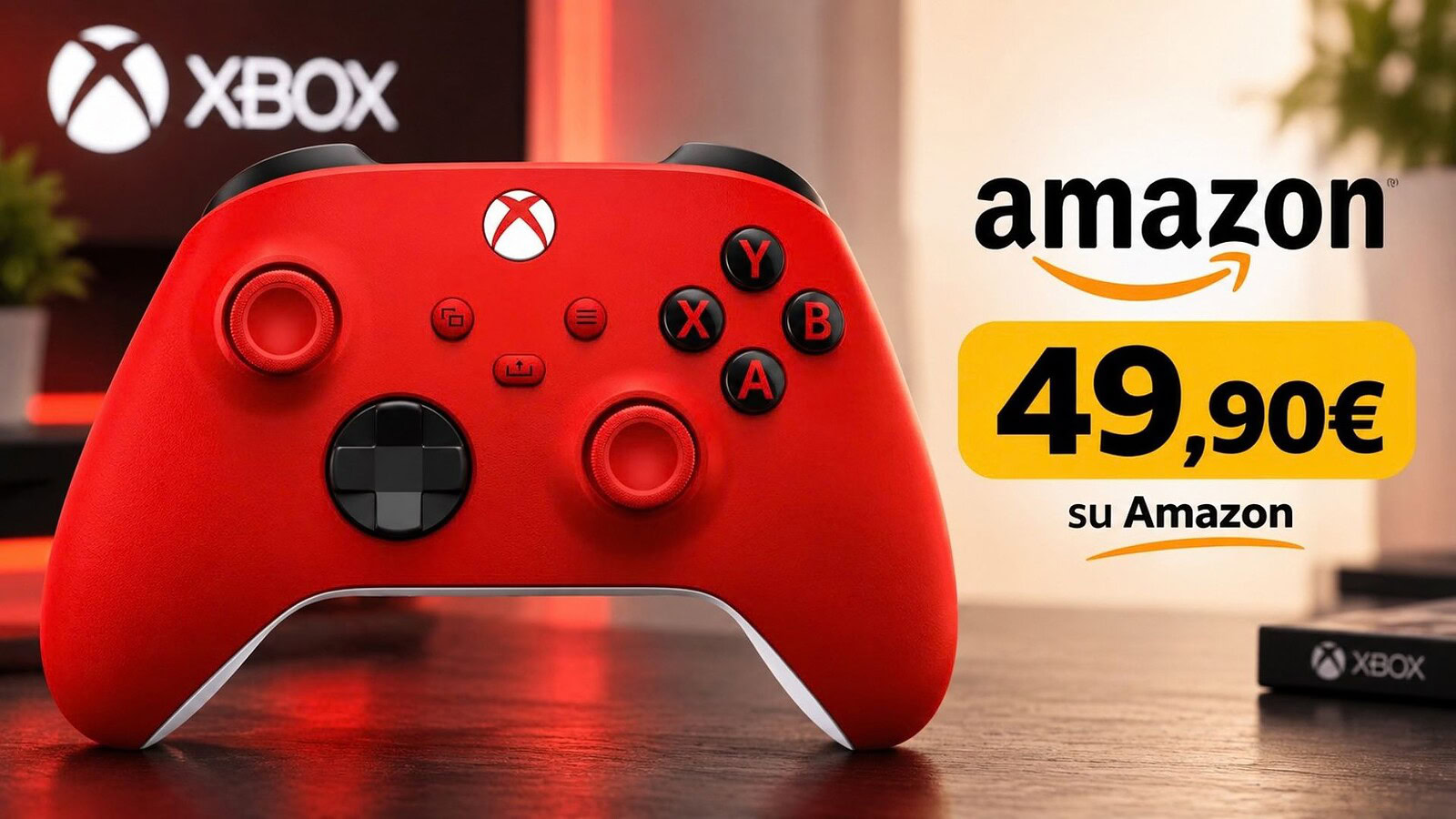 Controller Xbox Pulse Red al minimo storico: 49,90 euro su Amazon