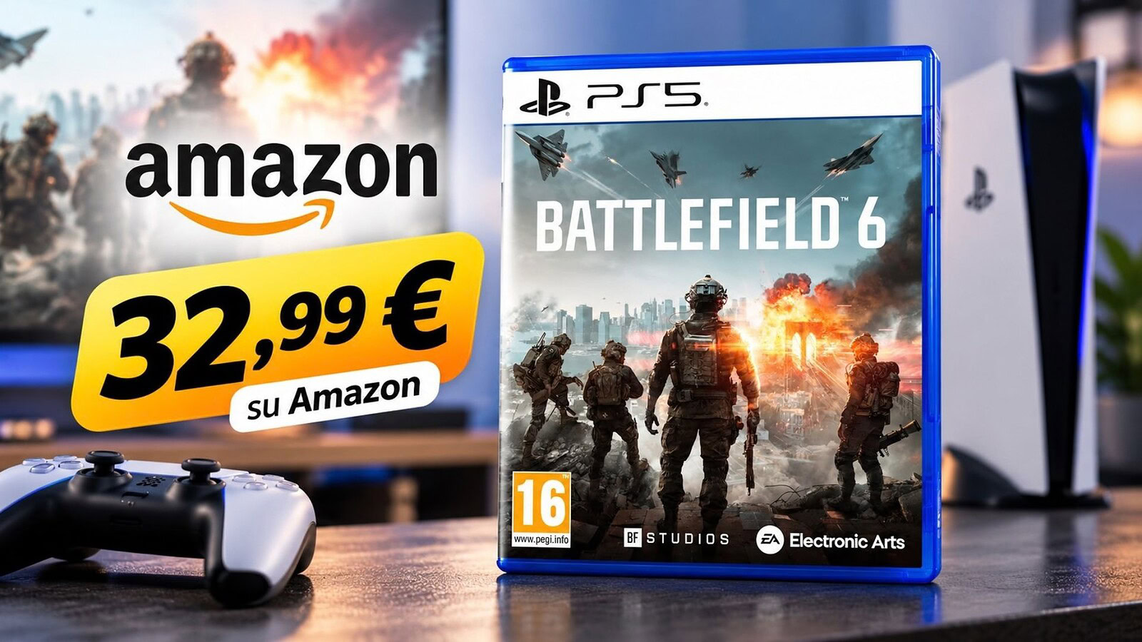 Battlefield 6 PS5 al minimo storico su Amazon: costa 29,99 euro