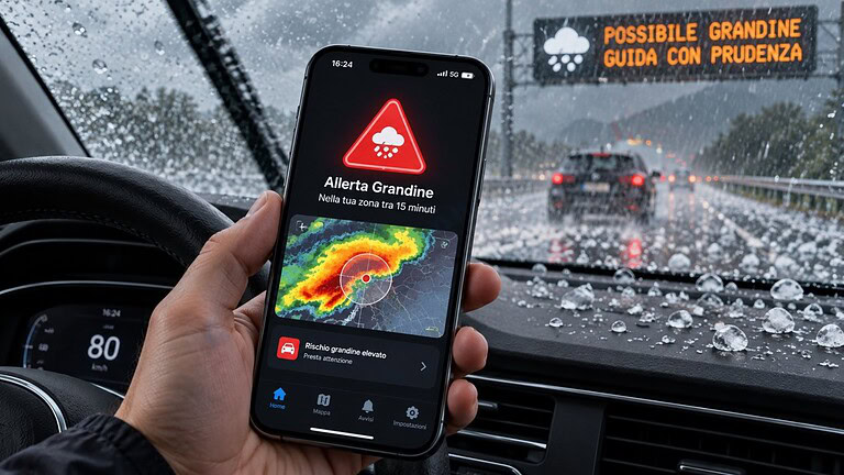 Grandinometro, l'app gratis che avvisa prima della grandine