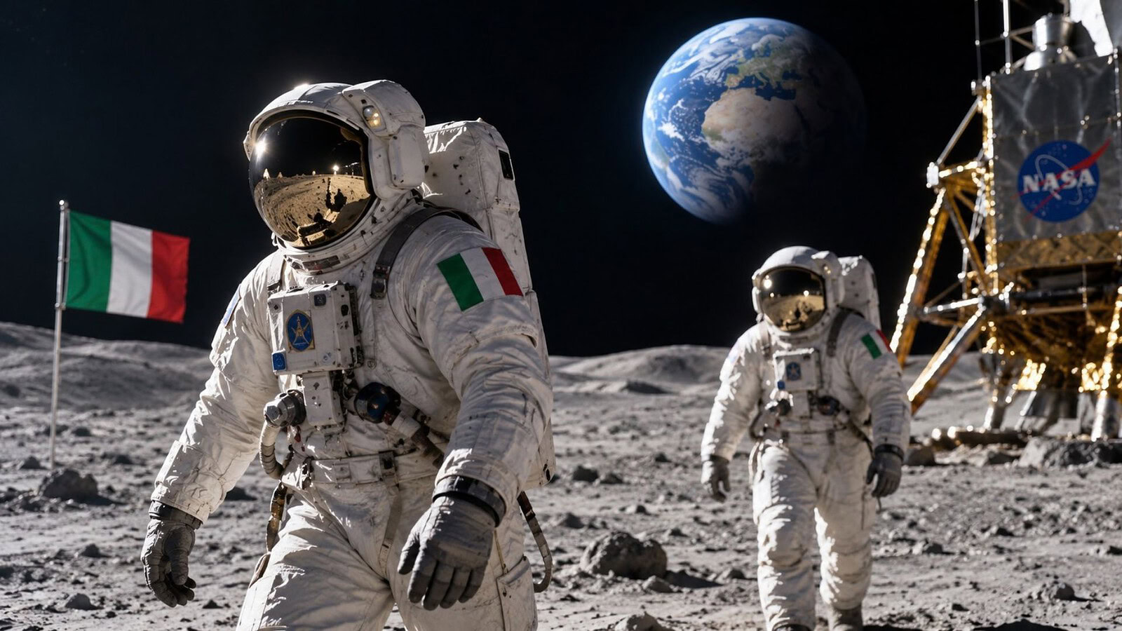 Artemis, due astronauti italiani cammineranno sulla Luna