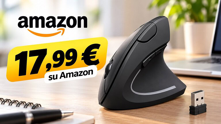 Mouse verticale Anker a 17,99€: ergonomia e 3 livelli DPI