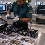 Bangladesh, gli sequestrano 36 smartphone e 1.500 componenti nascosti in valigia