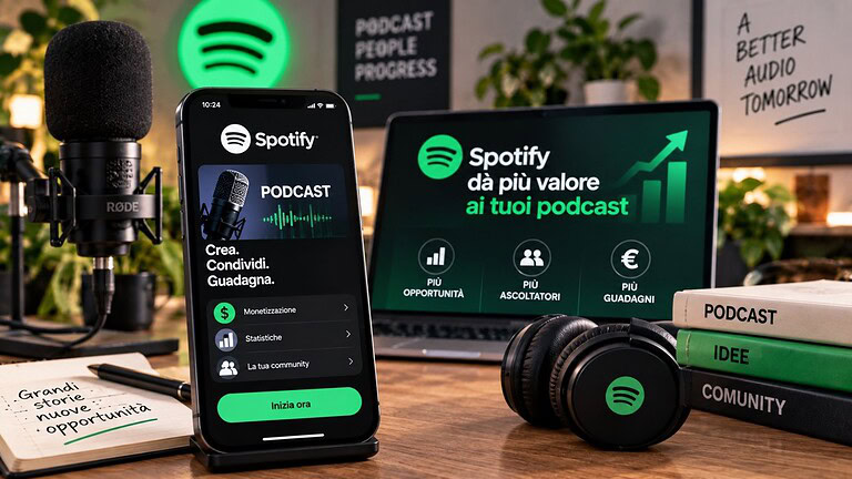 Spotify Partner Program arriva in Italia: podcast monetizzabili