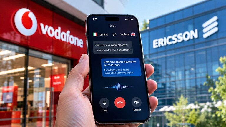 Vodafone ed Ericsson testano chiamate tradotte e senza rumore