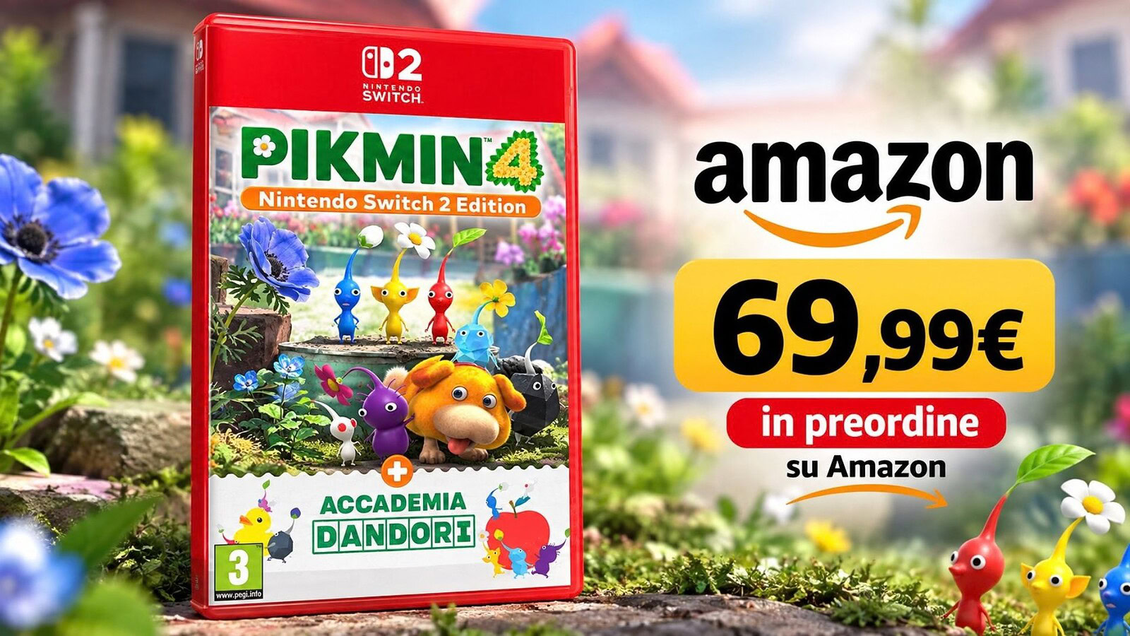 Pikmin 4 Nintendo Switch 2 Edition: preordine Amazon a 69,99 euro