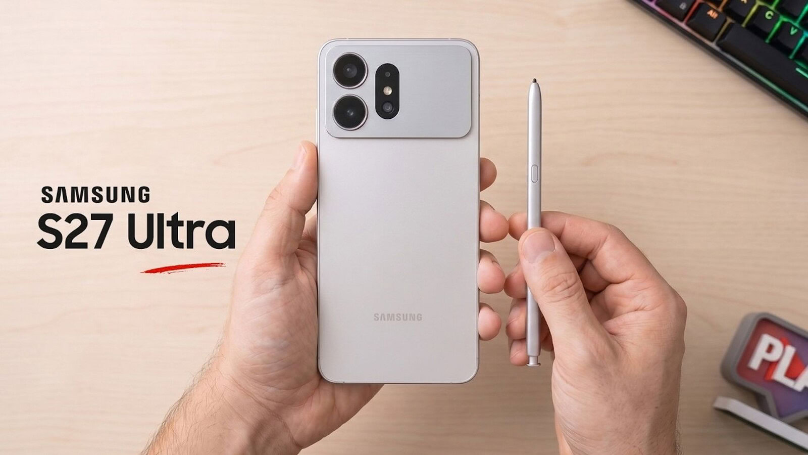 Galaxy S27 Ultra, il render di OnLeaks riordina le fotocamere