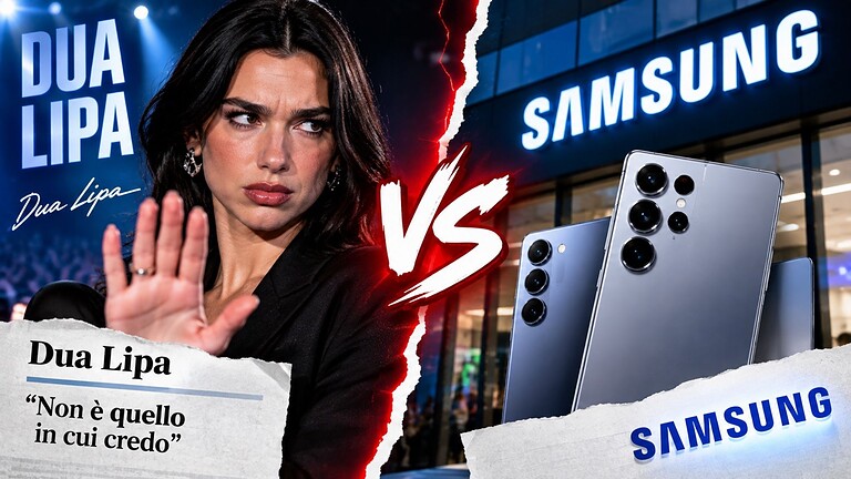 Dua Lipa contro Samsung: causa da 15 milioni per una foto