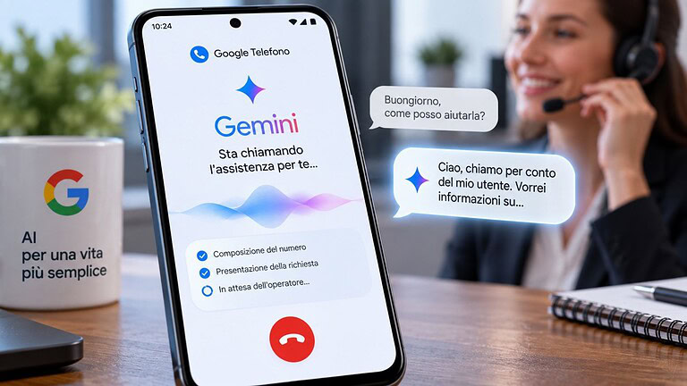Call for me: Gemini chiama il servizio clienti al posto tuo