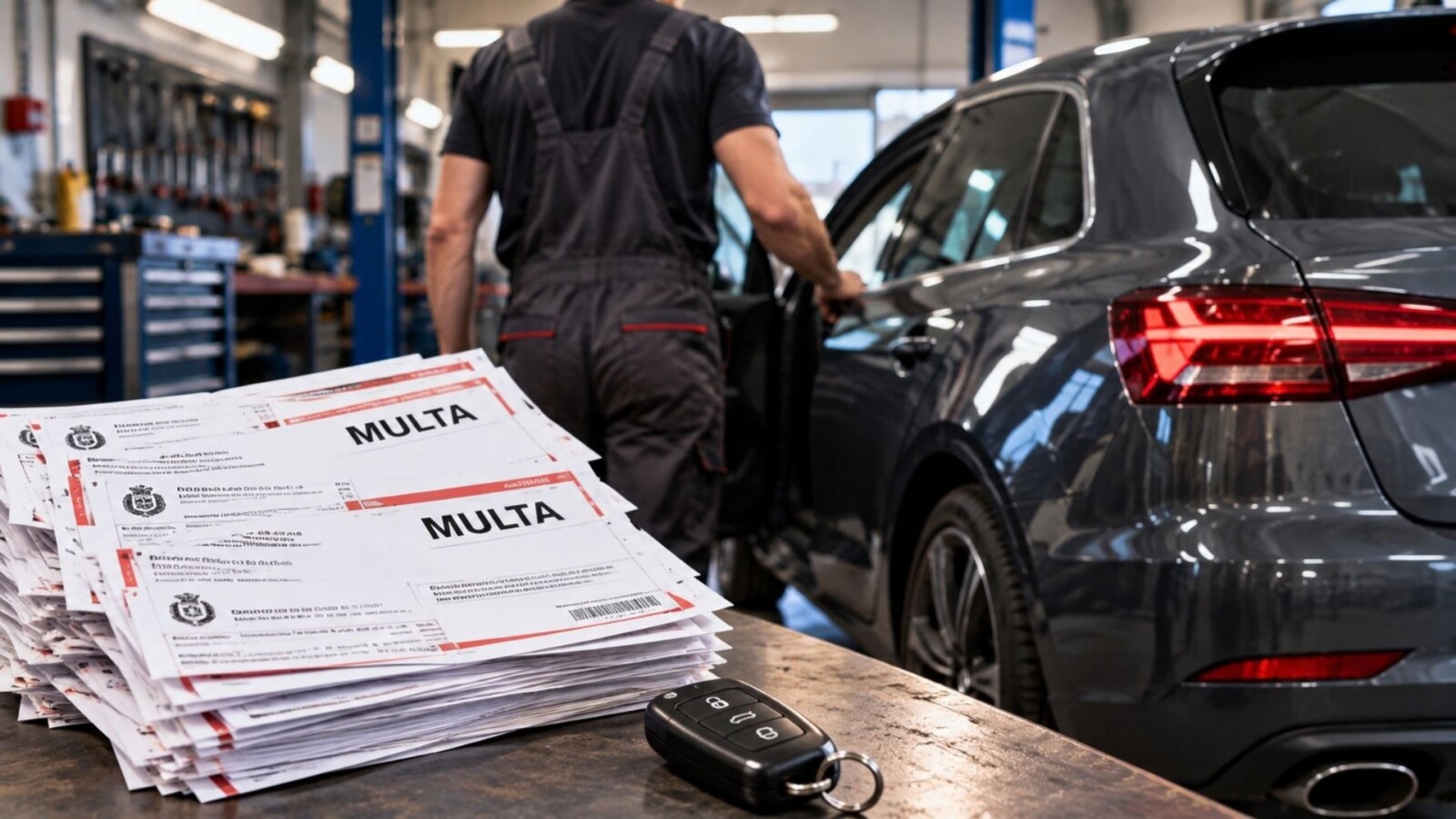 Meccanico circola con l'Audi del cliente e accumula 7.000 euro di multe
