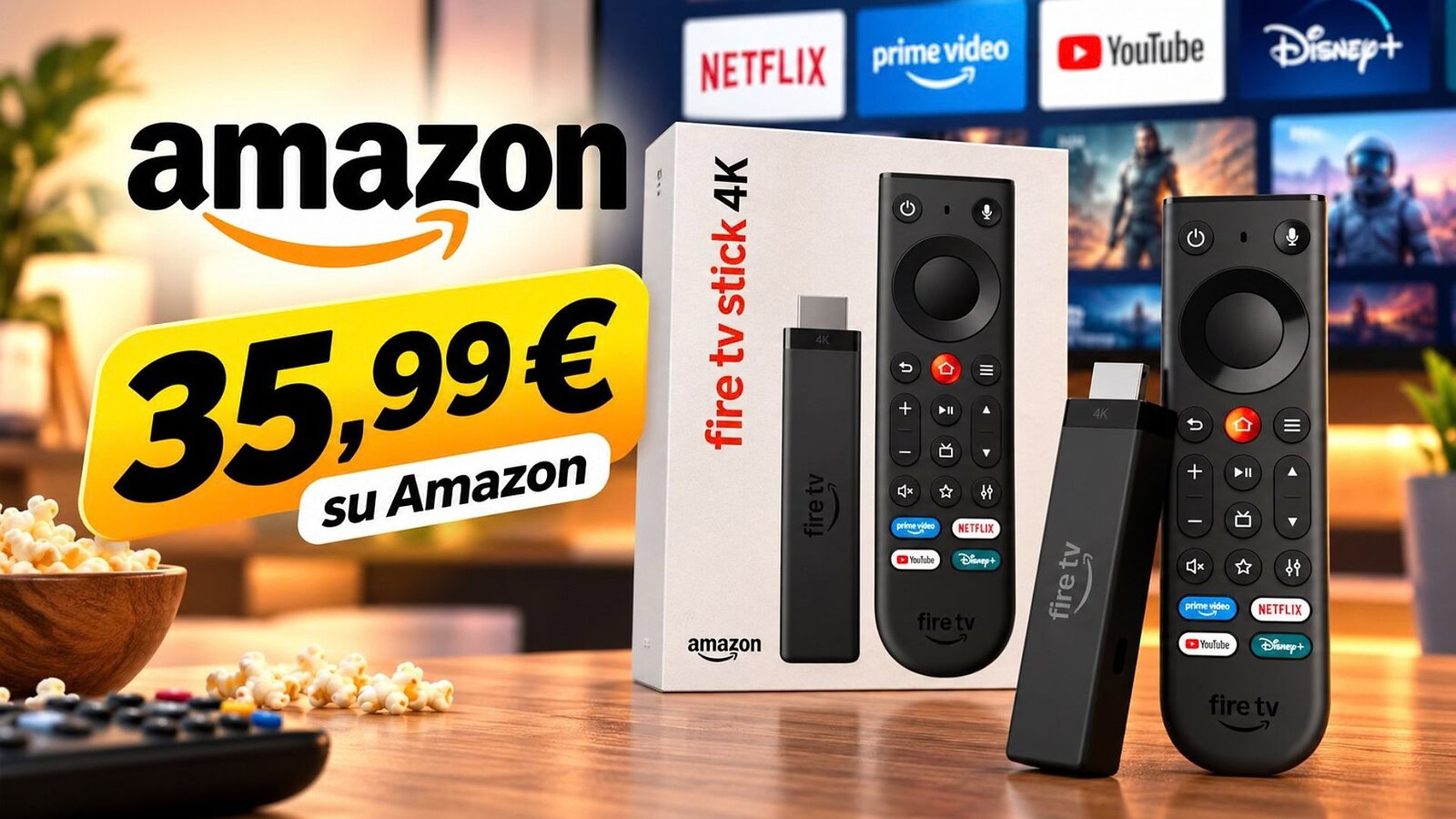 Fire TV Stick 4K con Vega OS già al minimo storico a 35,99 euro