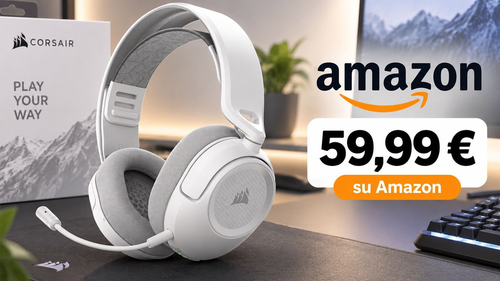 Corsair HS35 al minimo storico su Amazon: sconto del 25%