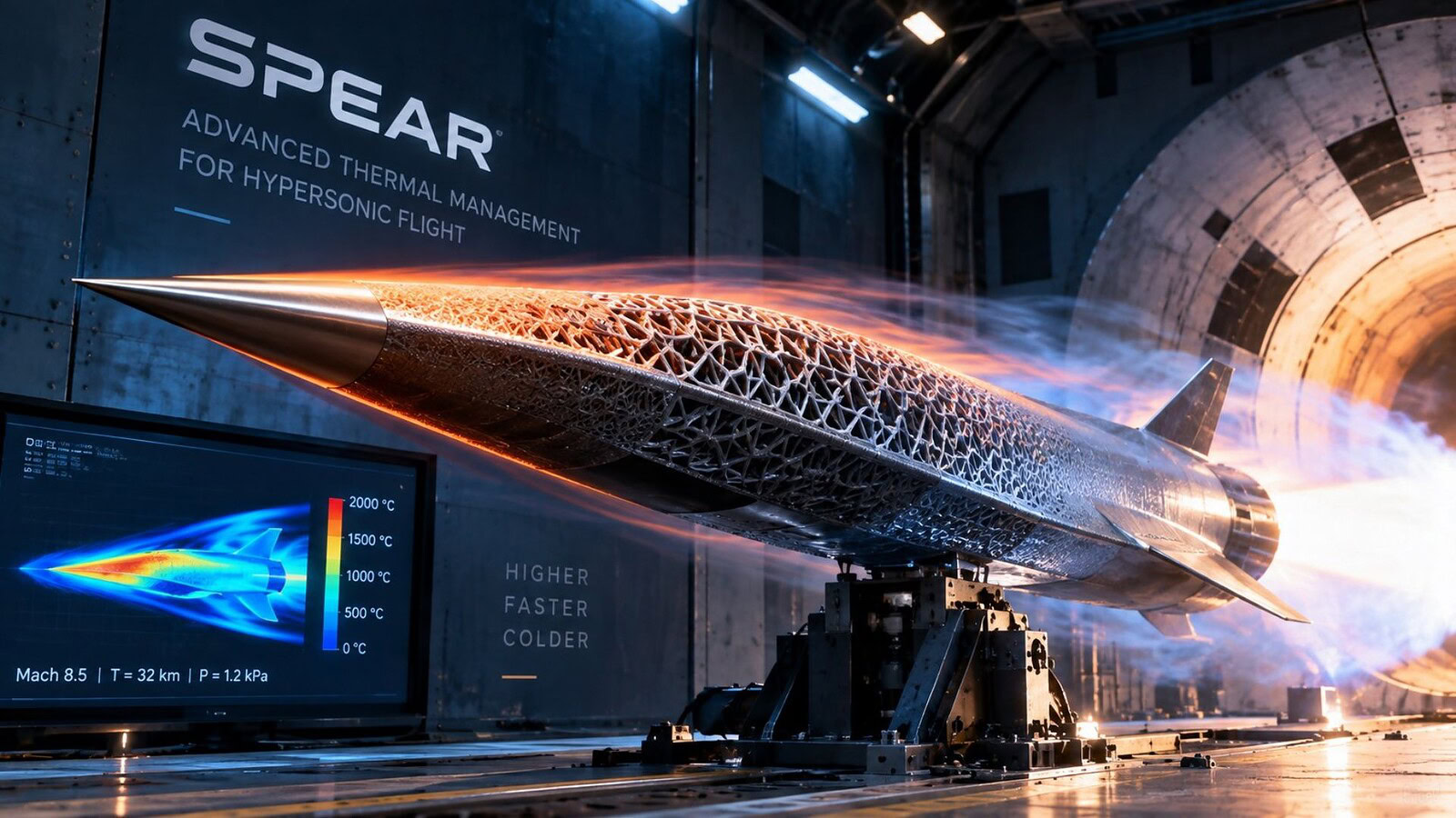 SPEAR, il dissipatore 3D che raffredda i mezzi ipersonici