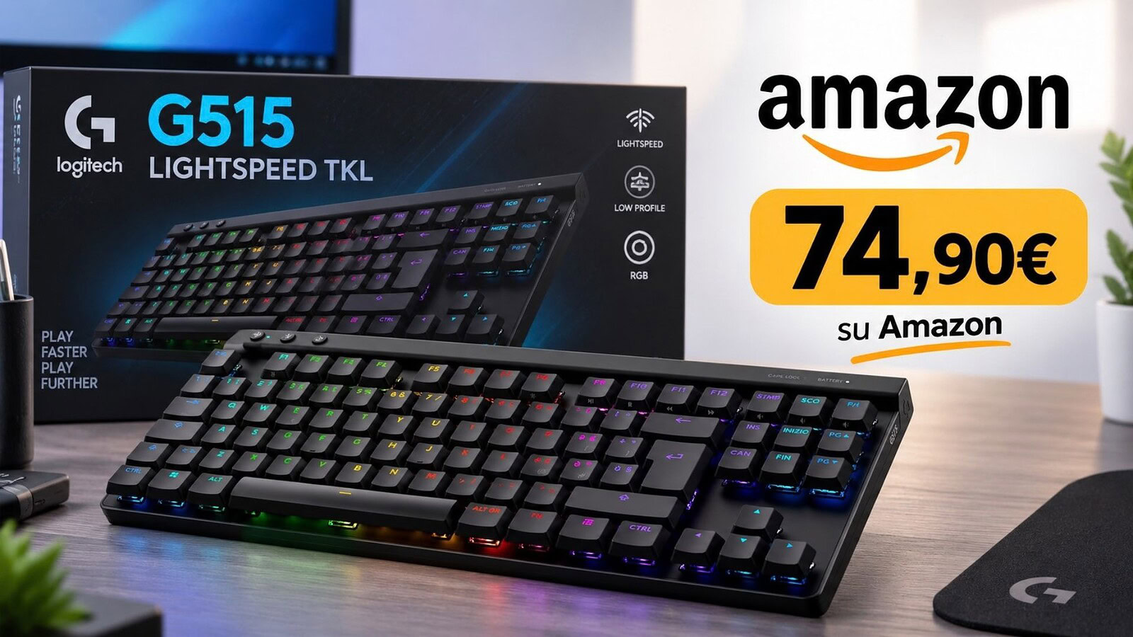 Logitech G G515 in offerta a 89,99 euro con sconto del 31%