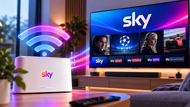 Sky Wifi, prezzi scontati anche in negozio da 20,90 euro al mese