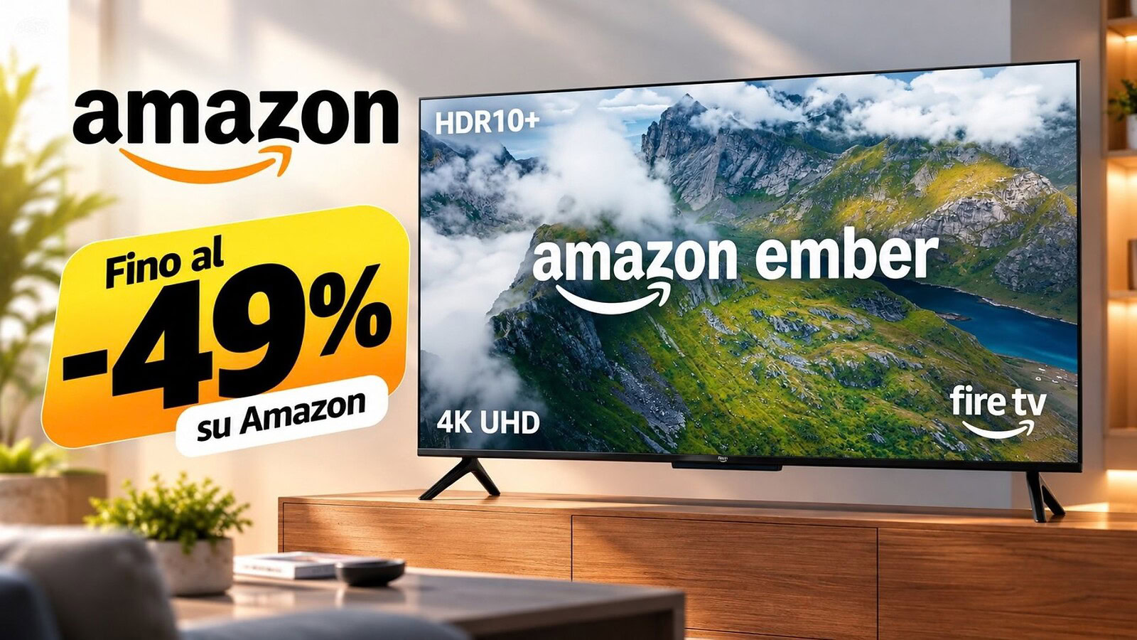 Amazon Ember con Fire TV: sconti fino al 49% su tutta la gamma