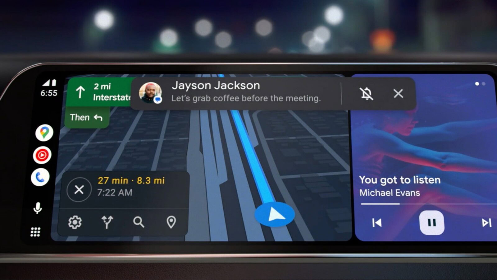 Android Auto, nuova icona verde: anticipa il restyling