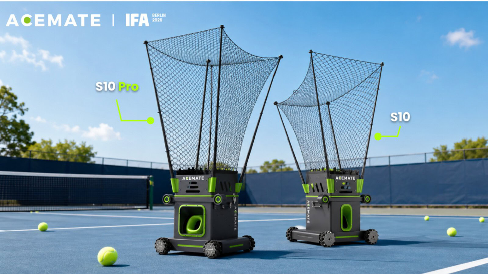 ACEMATE S10 Pro: il robot da tennis con AI debutta a IFA 2026