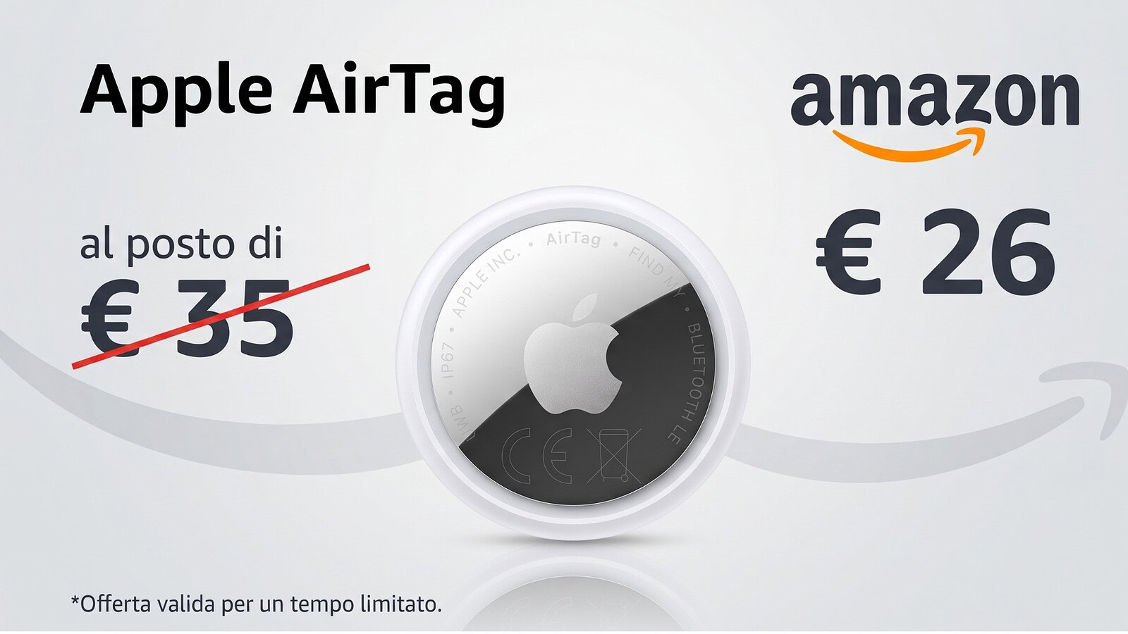 AirTag 2 in offerta su Amazon a 26 euro, è minimo storico