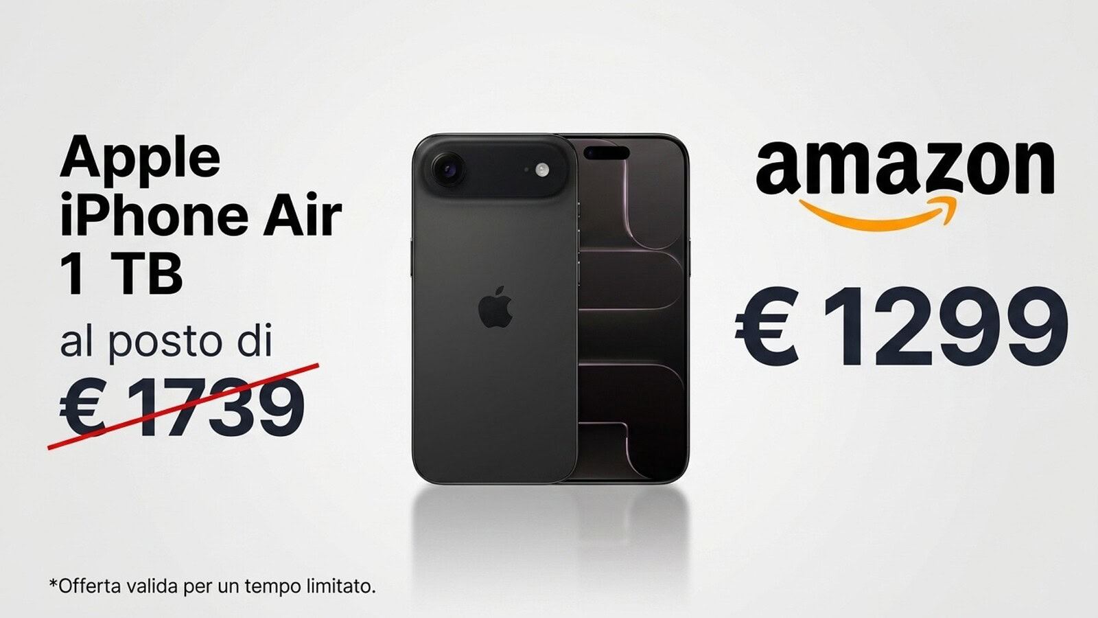 iPhone Air 1 TB al minimo storico su Amazon