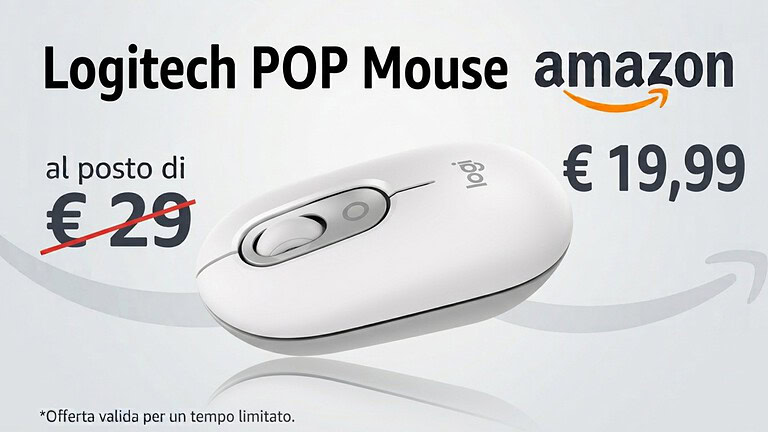 Logitech POP Mouse a 19,99€ su Amazon: è minimo storico