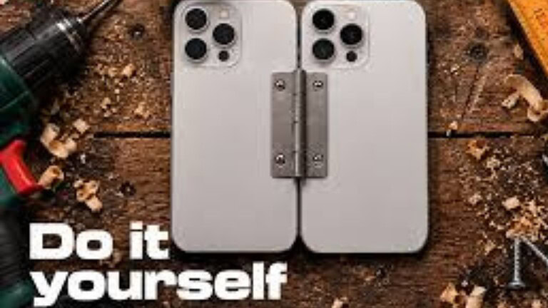 Parkside ironizza su iPhone Duo con cerniera e viti fai-da-te