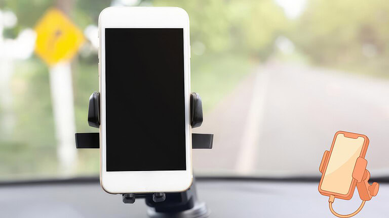 Supporto smartphone in auto: rischi per fotocamera e batteria