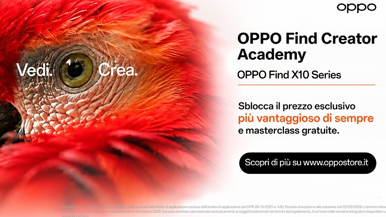 OPPO Creator Academy: 150 creator potranno accedere alle masterclass