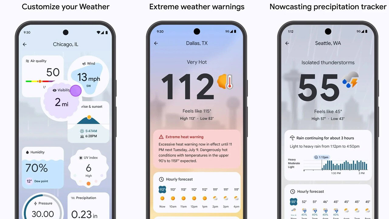 Pixel Weather: nuovo tasto di aggiornamento nel widget meteo - TecnoAndroid