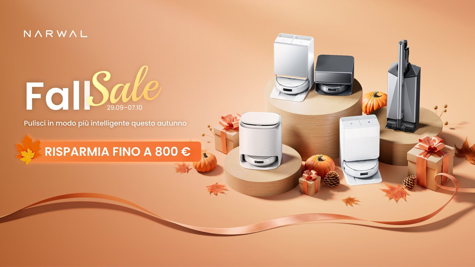 Prime Day d’autunno: le offerte Narwal portano sconti fino a 800 euro sui robot per la pulizia