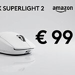 Logitech G PRO X SUPERLIGHT 2 sotto i 100 euro: 60 grammi