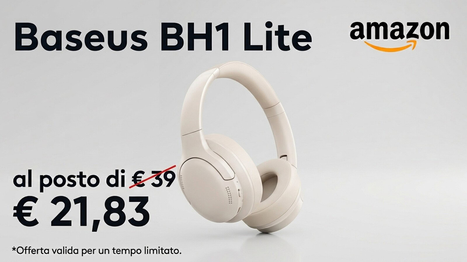 Baseus BH1 Lite: 80 ore di autonomia a 21,83 euro su Amazon