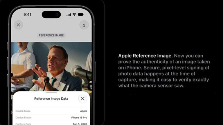 Apple Reference Image firma le foto già nel sensore di iPhone 18 Pro