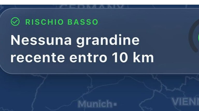 Grandinometro, l'app gratuita che avvisa prima della grandine