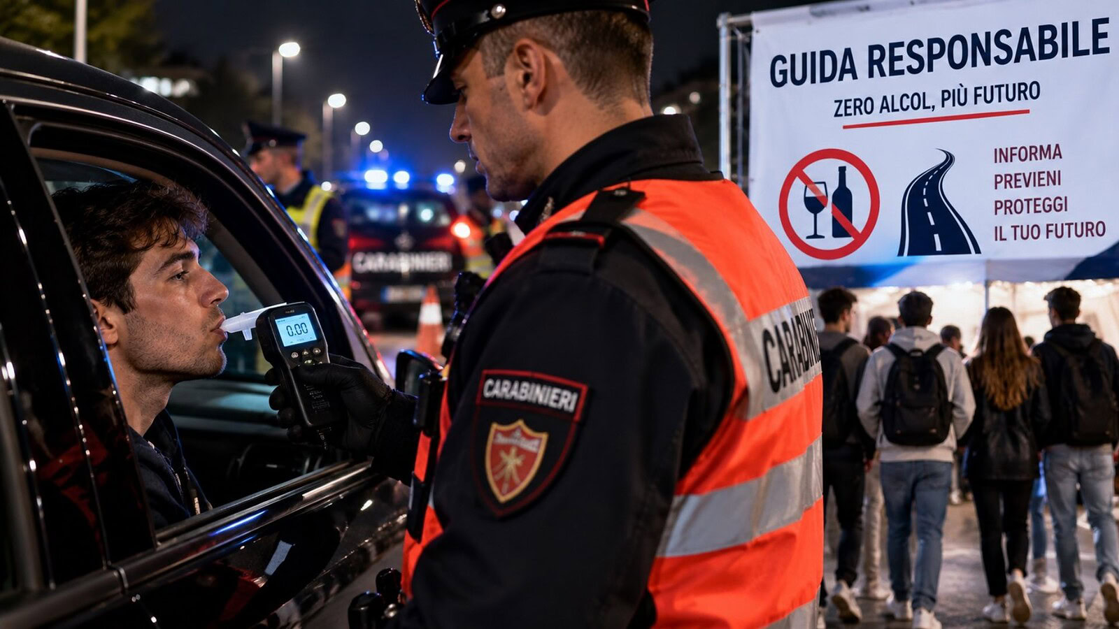 Guida in stato di ebrezza: 2.528 sanzioni e 18.000 giovani raggiunti