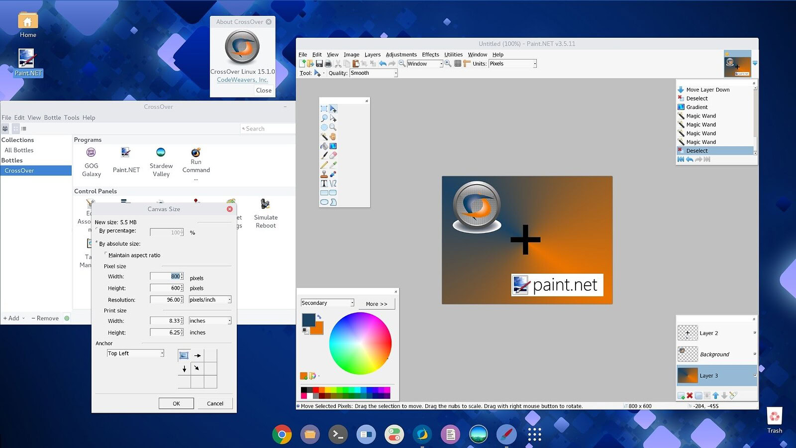 Paint.NET su Linux: funziona, ma con WINE e molti limiti