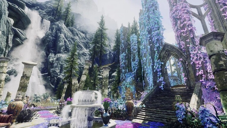 Skyrim, la mod The Garden of Venus regala un palazzo elfico
