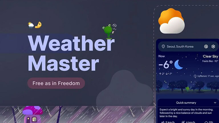 WeatherMaster arriva sul Play Store: stile Pixel Weather gratis