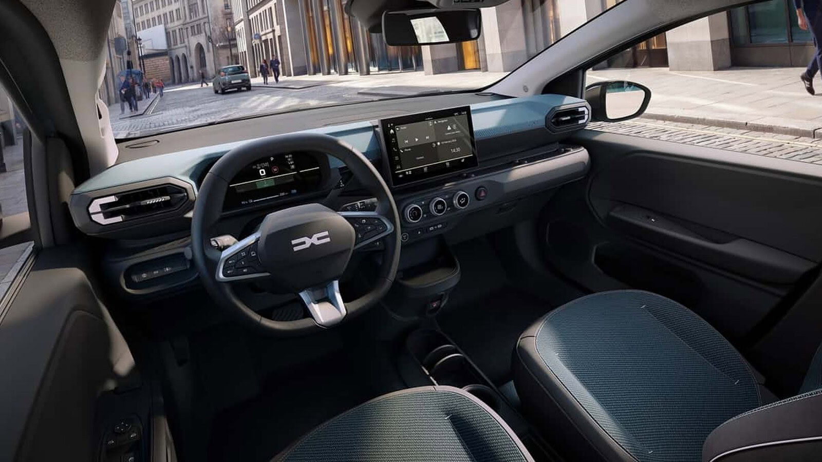 Dacia Spring cambia interni: touchscreen 10 pollici e più spazio