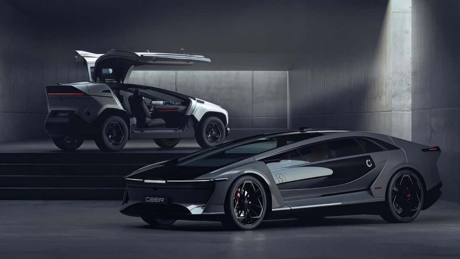 Ceer, l'auto elettrica saudita con cruscotto da 48 pollici