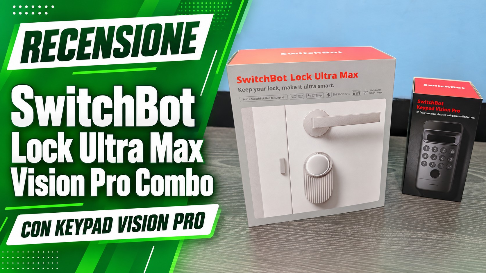 SwitchBot Lock Ultra Max Vision Pro Combo e Keypad Vision Pro rendono ...