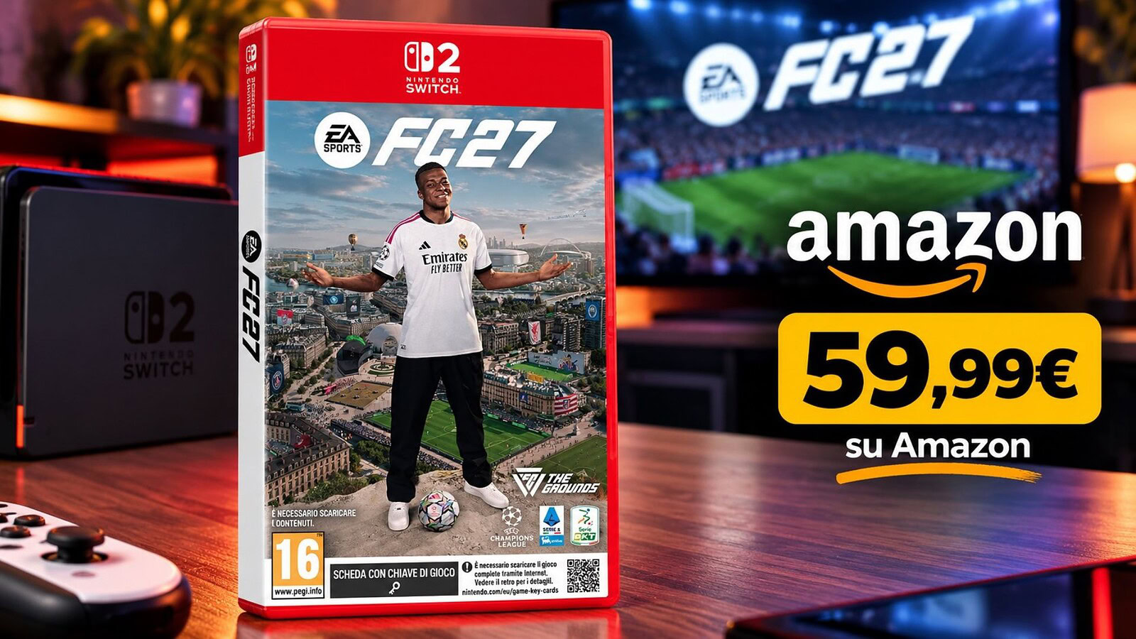 EA Sports FC 27 per Switch 2 scende al minimo storico su Amazon