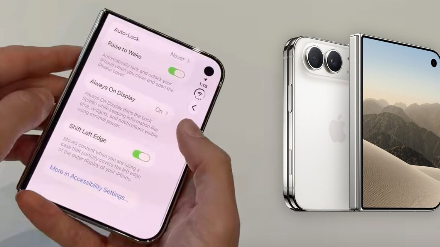 iPhone Duo, il bordo finto sul display esterno per le cover